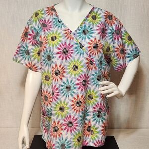 B Scrubs Colorful Daisy Flowers XLarge By Measurements